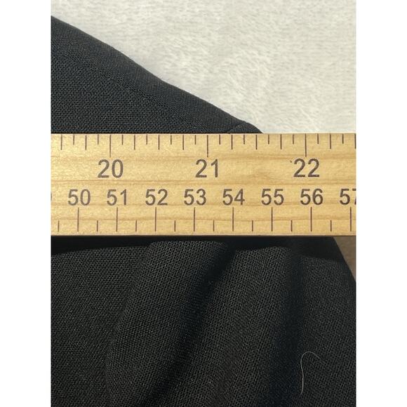 Stafford 46XL Solid Black Gold Tone Buttons Blazer Sport Coat Worsted Wool - Picture 12 of 15